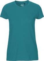 Fairtrade Ladies Fit T-Shirt met ronde hals Teal - XL