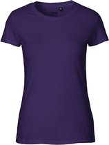 Fairtrade Ladies Fit T-Shirt met ronde hals Purple - M