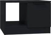 vidaXL - Salontafel - 50x50x36 - cm - bewerkt - hout - zwart