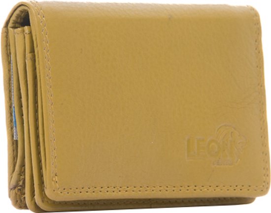 LeonDesign - 16-W02C1414 -02 - femme - portefeuille - jaune - cuir