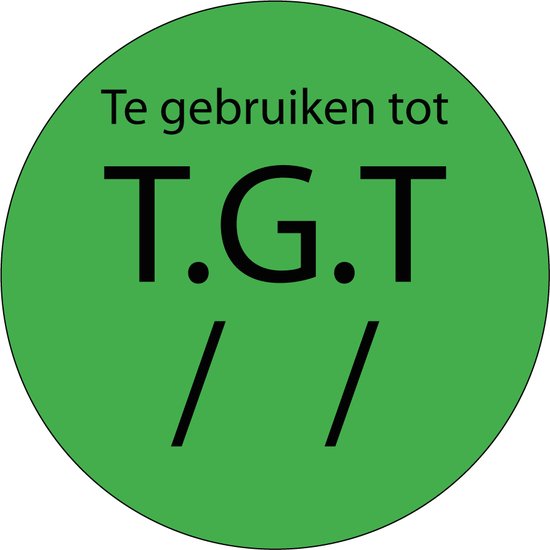 TGT sticker op rol 20 mm 1150 per rol