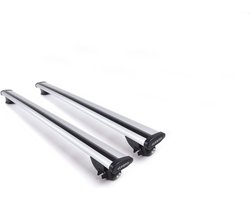 Dakdragers geschikt voor de Alfa Romeo Stelvio vanaf 2017 gesloten dakrailing - Aluminium - Hoog laadvermogen 100kg - Wingbar - Zilver - Merk Farad