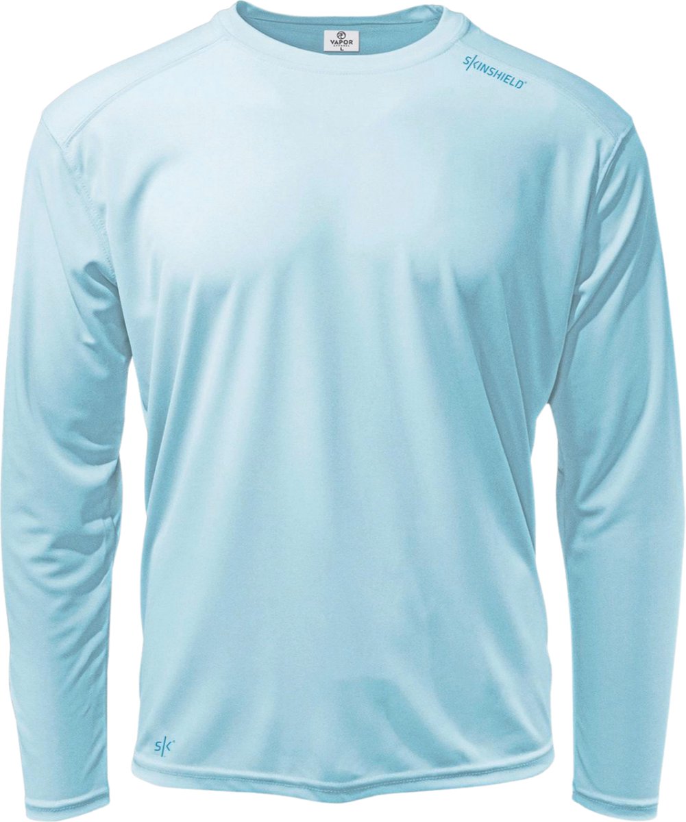 Skinshield UPF 50+ UV-zonbeschermend heren performance T-shirt lange mouwen Arctic Lichtblauw