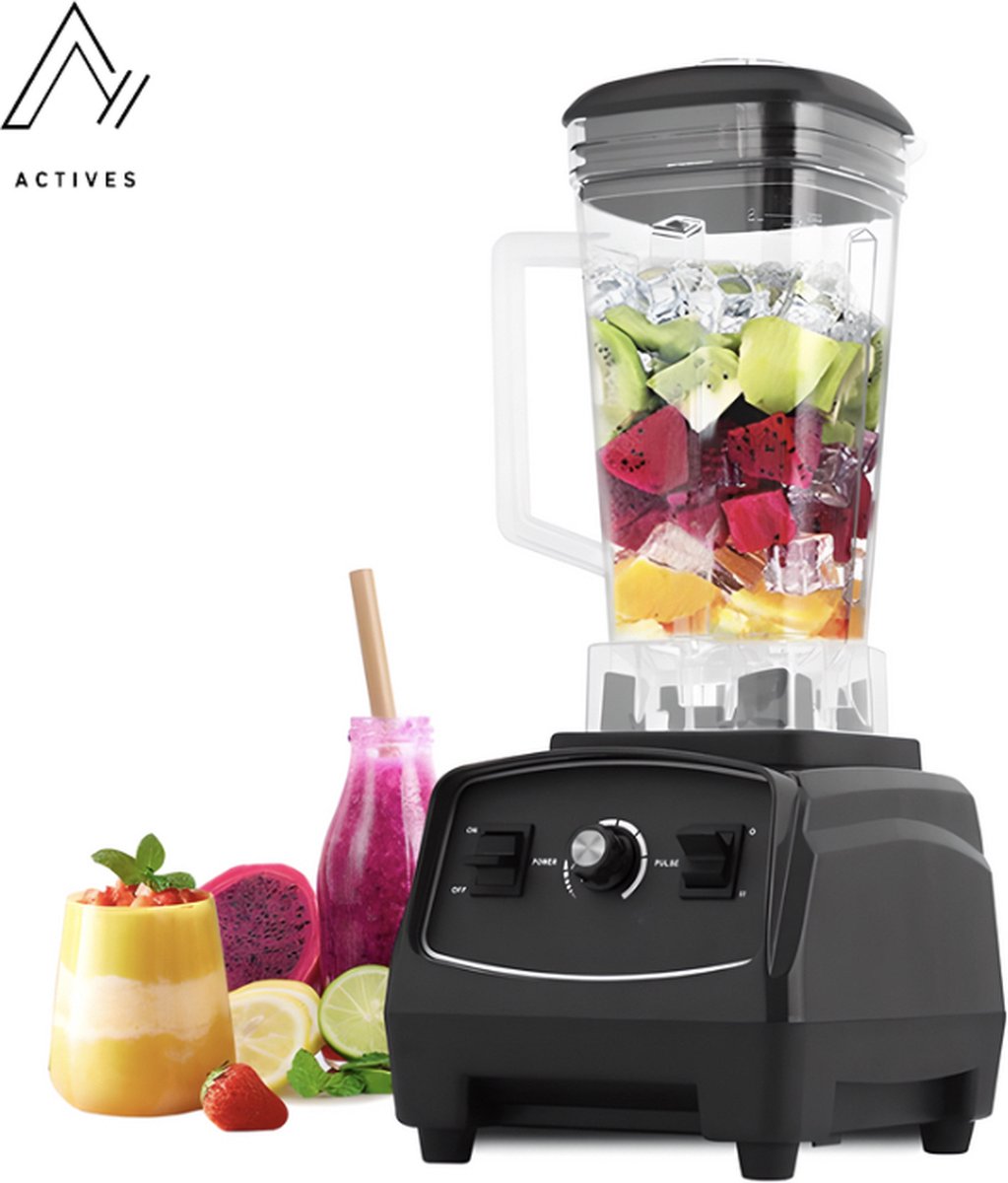 Blender Professionnel Amzchef - 2000 Watt - 2L - Puissant Smoothie