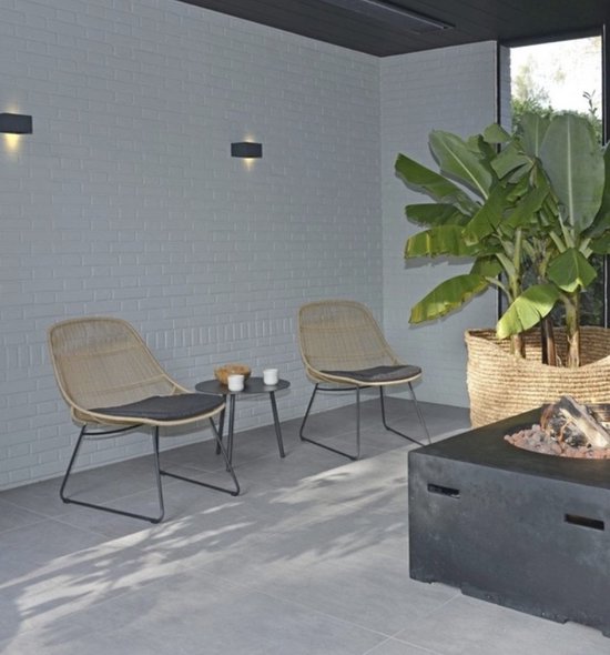 Coussin chaise Stef sans accoudoir fuligineux