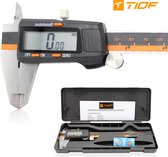 TIOF Digitale Schuifmaat - Opbergcase – Incl. 3 Batterijen – 150 mm – LCD – RVS