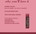 Burt's Bees getinte lippenbalsem, Daisy. Kleur: roze-rood.