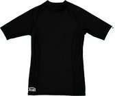 JUJA - UV-Zwemshirt met korte mouwen voor vrouwen - UPF50+ - Solid - Zwart - maat S (36)