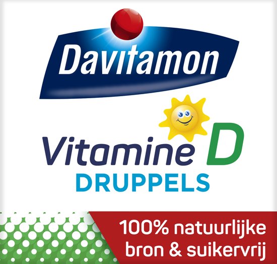 Davitamon Vitamine D Druppels - Vitamine D olie voor baby’s en kinderen - met zonnebloemolie - 100% natuurlijk - Davitamon