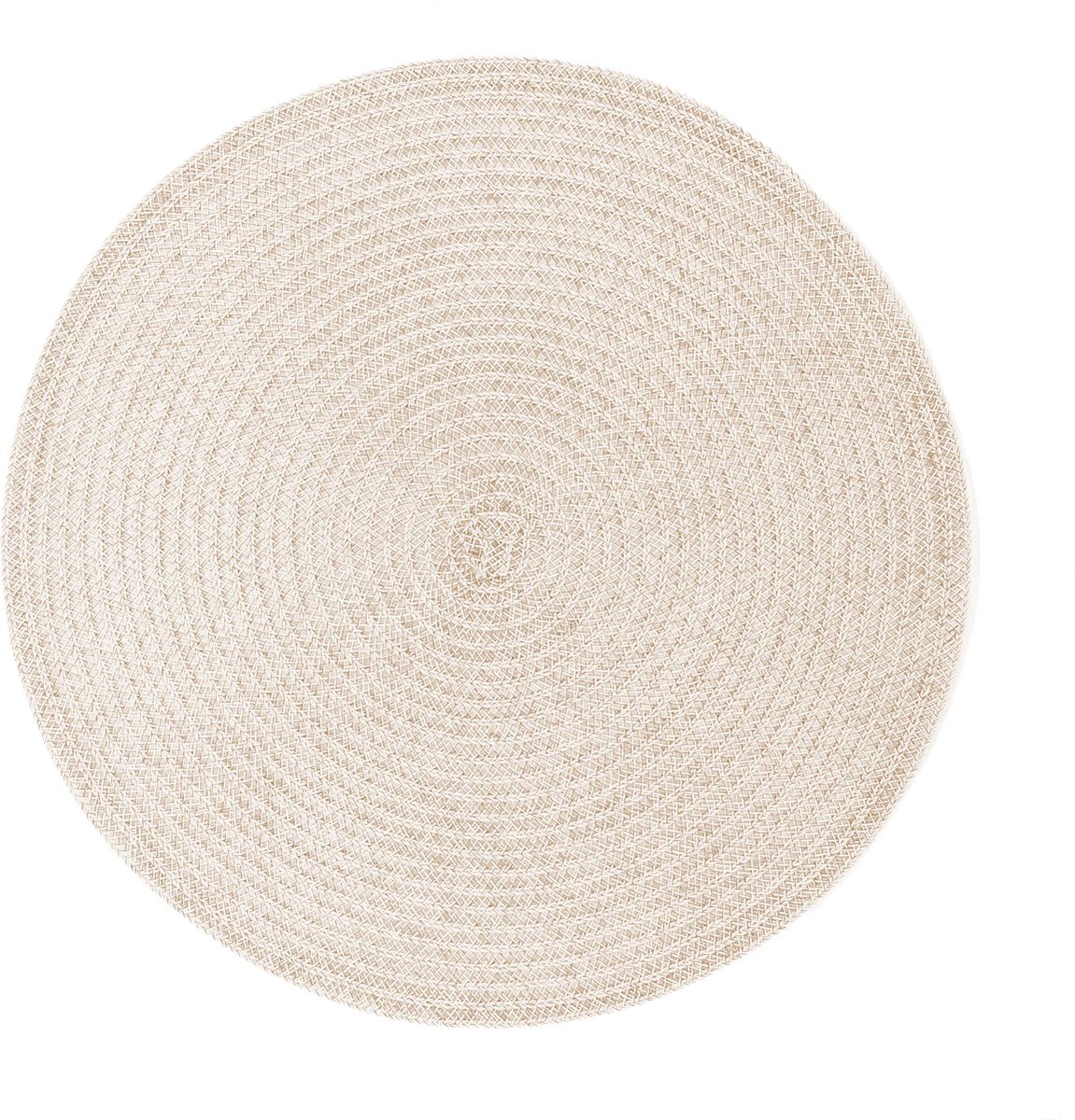 Placemat MELANGE rond, SET/6, dia 38cm, naturel