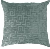 Kussen (gevuld) GREEK, SET/2, 45x45cm, sage green