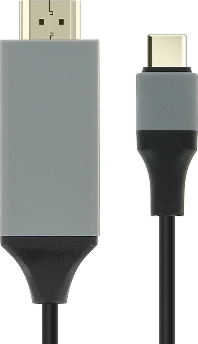 WiWu, Videokabel USB Type C naar HDMI HDTV 4k, 2 meter, Zwart