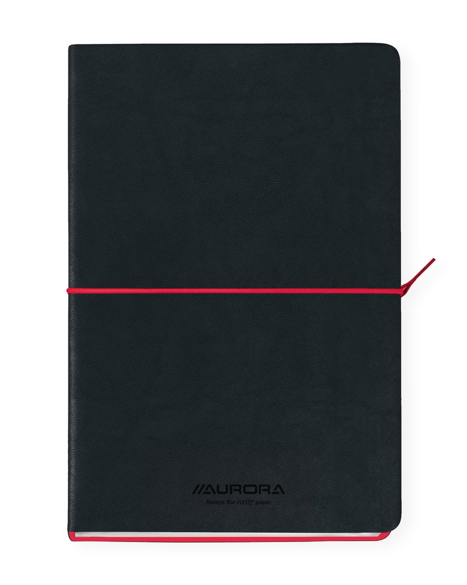 Notitieboek aurora tesoro a5 192blz lijn 80gr rood | 1 stuk