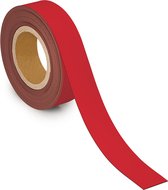 MAUL magnetisch etiketband beschrijf- en wisbaar, 10mtx40mm, rood