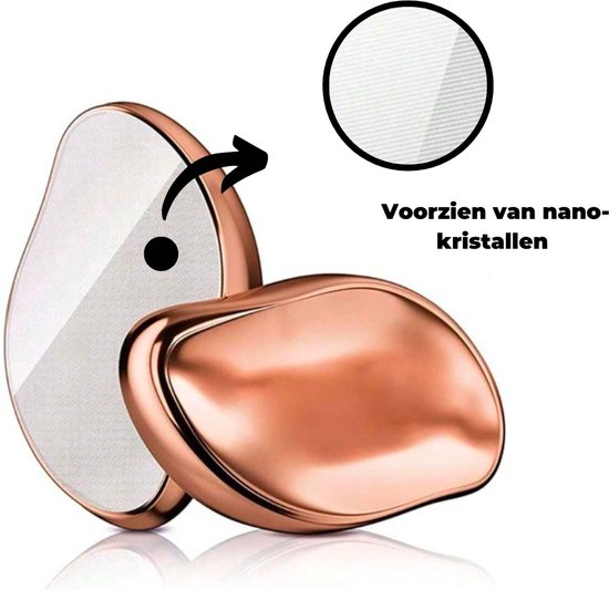 BeautyFit - Crystal Hair Removal PRO - 2 STUKS - Kristalpad - Haarverwijderaar - Ontharing - Epilator - Ladyshave - Scrubi - Ontharingspad - Goud