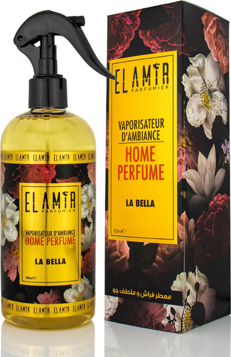 Vaporisateur D’ambiance EL AMIR La bella 400 ml - Spray textile - Parfum d’intérieur