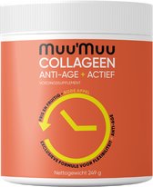 Collageen Poeder 8000 mg Anti-Age + Gewrichten Spieren Supplement - Met Vit C, Magnesium - Gezonde Huid & gewrichten met Rode Appelsmaak