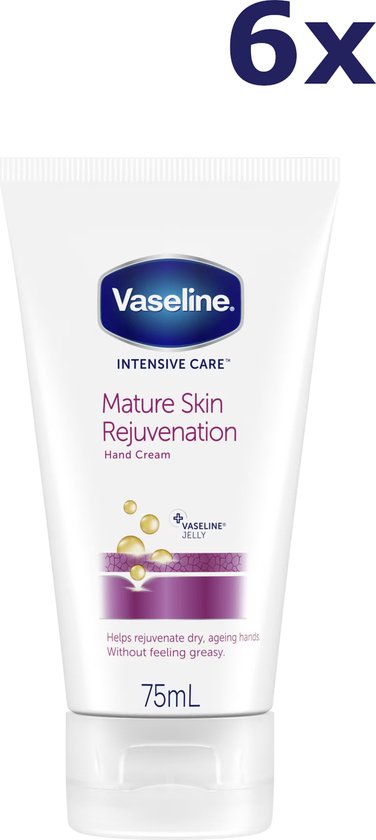 Vaseline Hand Cream Mature Skin - 75ml - 6 stuks - voordeelverpakking