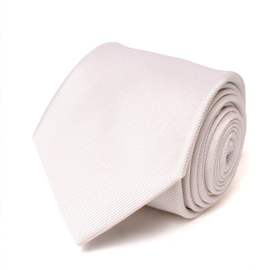Cravate classique blanche