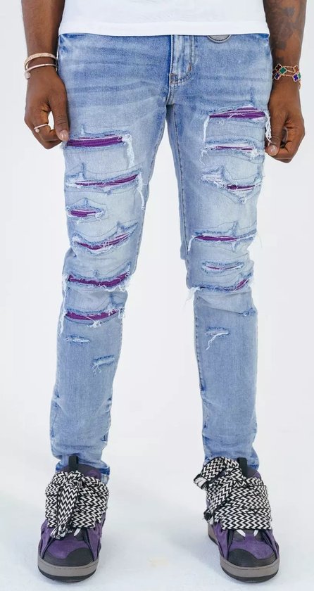 SANKO PURPLE - Jeans pour homme - Blauw - 38 | bol.com