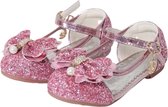 Prinsessen schoenen + Toverstaf meisje + Tiara (Kroon) - Roze - maat 35 - Het Betere Merk - cadeau meisje - prinsessen schoenen plastic - verkleedschoenen prinses - prinsessen schoenen speelgoed - hakschoenen meisje