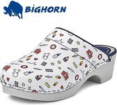 Bighorn - 5030 sabot semelle souple blanc/hôpital