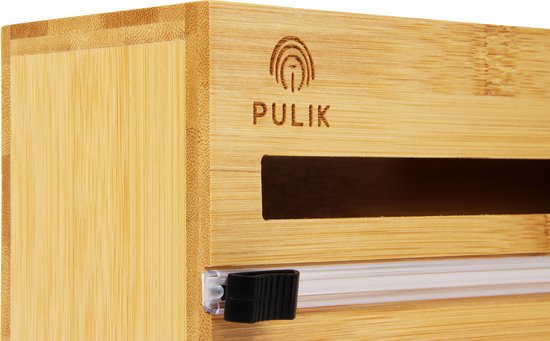 Housolution Foliehouder en aluminium, dispenser voor folie en aluminium, lengte 35 cm, 3-in-1 folie- en aluminiumsnijder met keukenmes