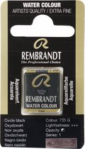 Rembrandt water colour napje Oxide Black (735)