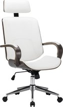 vidaXL-Kantoorstoel-draaibaar-met-hoofdsteun-kunstleer-en-hout-wit