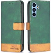 BINFEN Color Book Case - Geschikt voor Samsung Galaxy A54 Hoesje - Groen