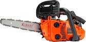 Kibani Carving kettingzaag - 25.4 cc / 1 pk 2-takt Motor Benzine - Easy-Startsysteem - Houtbewerking - Snoeizaag