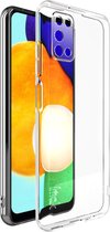 IMAK TPU Back Cover - Geschikt voor Samsung Galaxy A03S Hoesje - Transparant