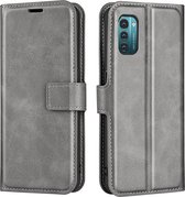 Coverup Deluxe Book Case - Geschikt voor Nokia G11 / G21 Hoesje - Grijs