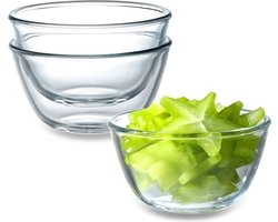 3-delige glazen kommen in een set 500ML glazen kom slakom glazen dessertkommen glas, aperitief glazen kom