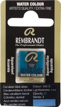 Rembrandt water colour napje Cerulean Blue Deep (550)