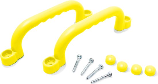 Foto: Boost2 handgrepen set geel voor schommel speel toren