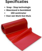 Gezonde Deal: 2x 150 cm Groen & Rood Dynaband Fitness Elastiek - Weerstandsband - Theraband