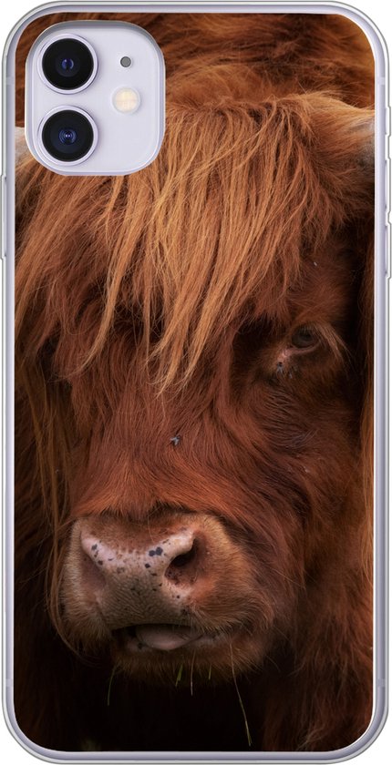 Coque iPhone 11 - Highlander écossais - Oranje - Animaux - Siliconen