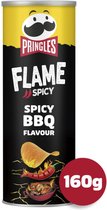 9x Pringles Chips Flame Spicy BBQ 160 gr