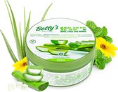 Betty's Nature Aloe Vera Gel 92% - 6 X 300ML - Verzorgende Hydraterende Gel - Voor het hele lichaam en haar - Voordeelverpakking