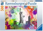 Ravensburger Puzzel New York Postcard - Legpuzzel - 500 stukjes