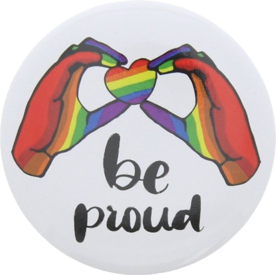 Zac's Alter Ego - Be Proud Rainbow Pride Badge/button - Multicolours