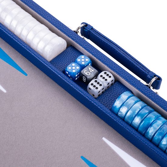 Coffret Backgammon acajou 28 x 15 cm - SMIR - Boutique BCD JEUX