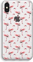 Case Company® - Hoesje geschikt voor iPhone X hoesje - Flamingo - Soft Cover Telefoonhoesje - Bescherming aan alle Kanten en Schermrand