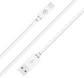 Bigben Connected, USB A/USB C-kabel 2m - 3A, Wit
