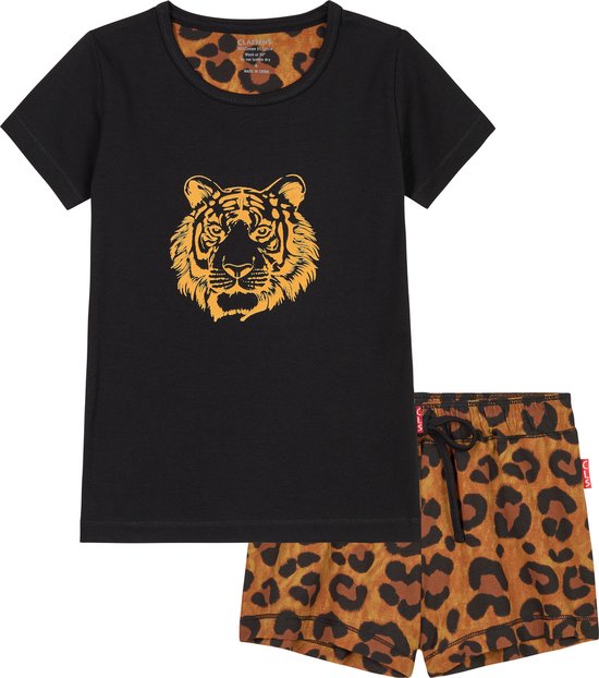 Claesen's pyjama set shorty meisje Black Panther maat 116-122