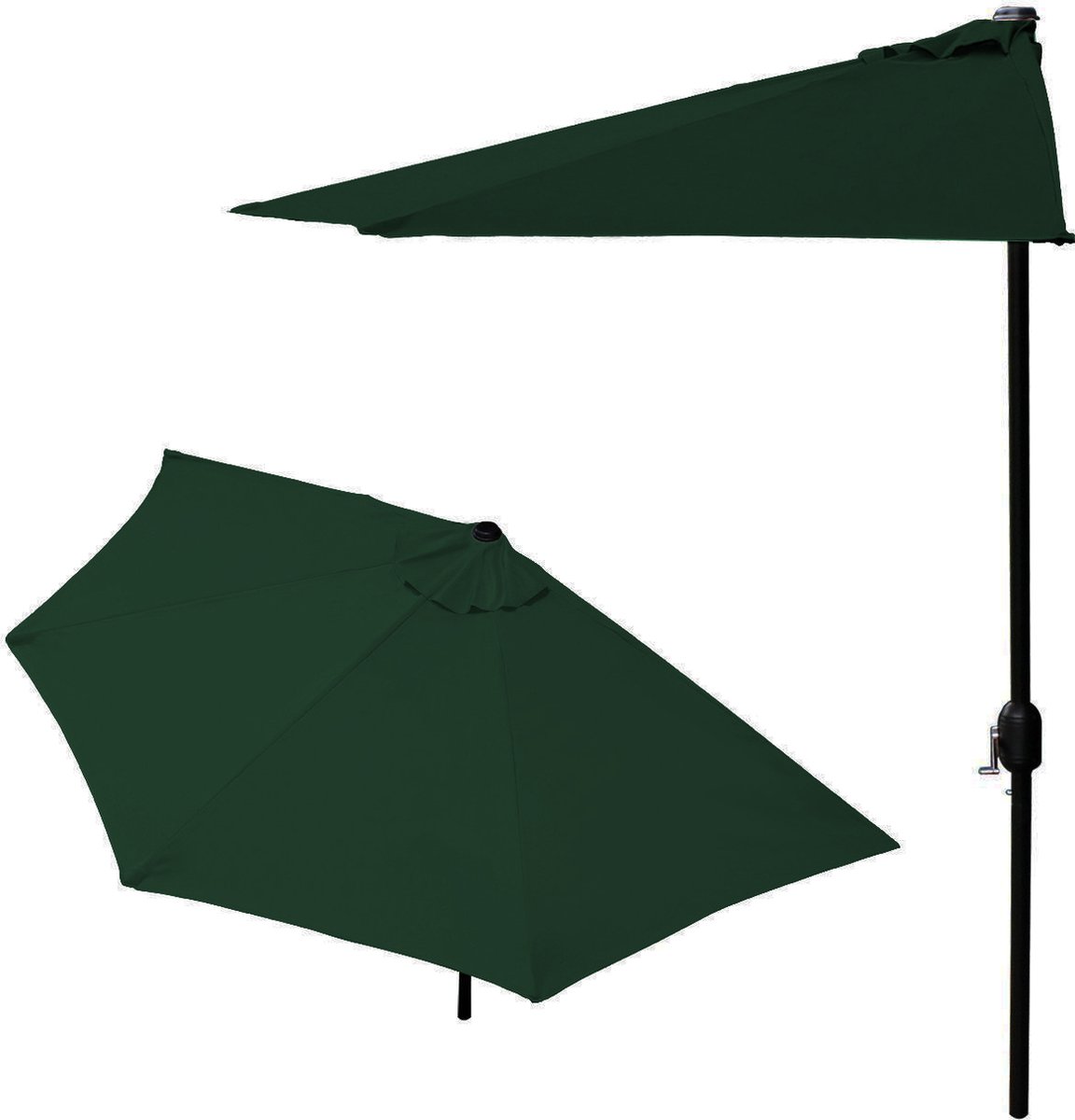 Bol.com Balkonparasol - halve parasol - 240 cm - groen aanbieding