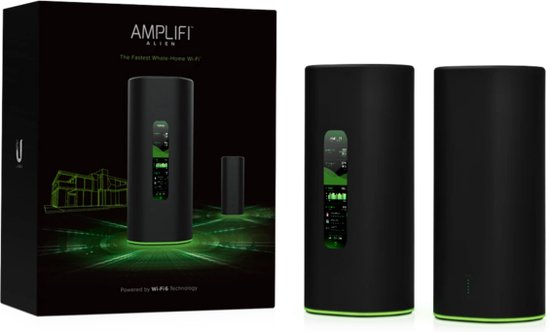 Ubiquiti Amplifi Alien Bundel Kit - Router en Mesh Point - 5953 Mbps - Dual Band - Geschikt voor Wi-Fi 6