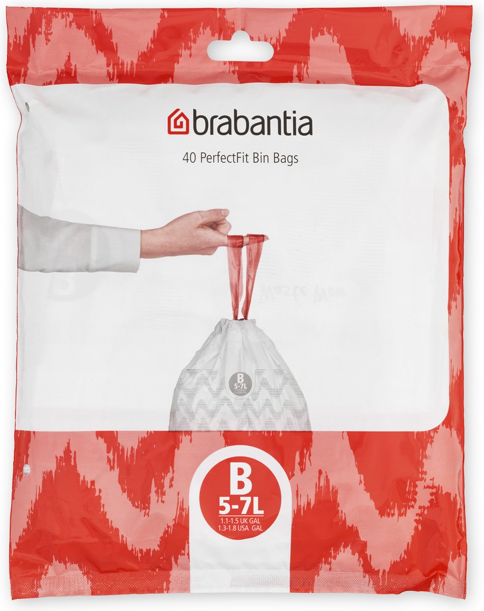 Goedkoopste Brabantia PerfectFit Vuilniszakken - 5/7 l - Code B - 40 stuks