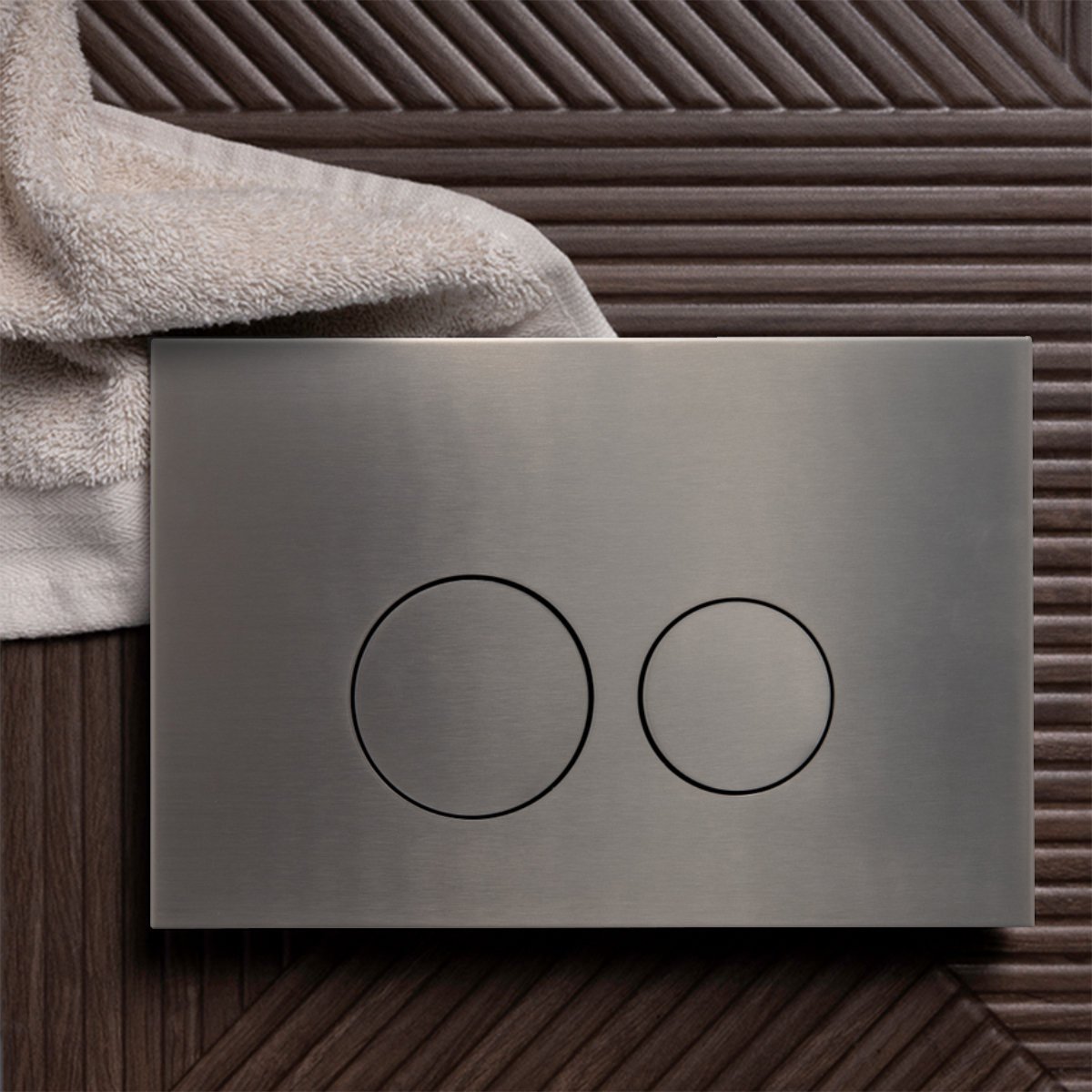 QeramiQ Push Metal Bedieningsplaat - voor Geberit UP320 inbouwreservoir ...